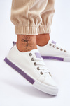 Women's Low Sneakers With Jets White-Violet Demira
