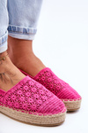 Espadryle Damskie Ażur Różowe One Lover 6605
