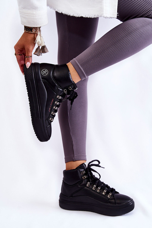 Women's High Sneakers Cross Jeans KK2R4029C Black