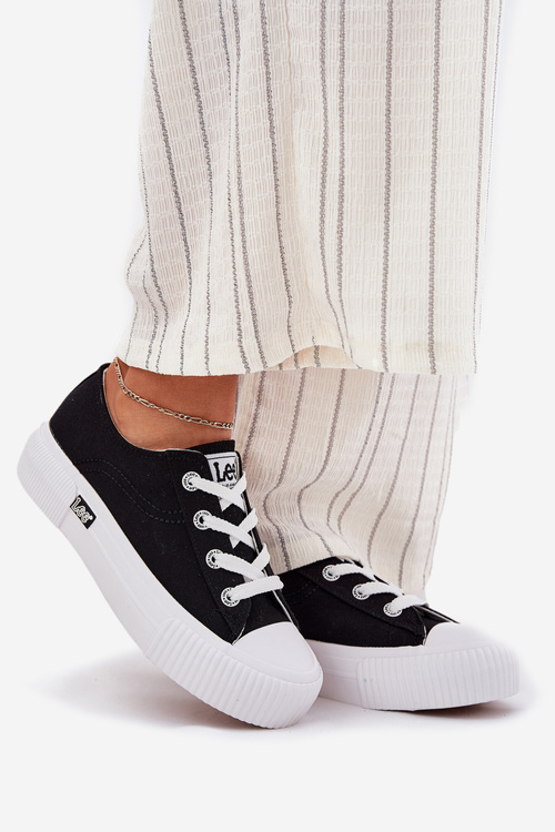 Women's Platform Sneakers Black LEE ISLA C WOMEN LOW 50251001
