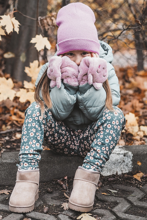 Children's Snow Boots Botki Insulated Beige Nallita