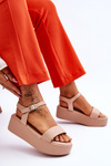 Women's Sandals On A Massive Platform Nude Casen