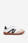 Low Women's Sneakers Made Of Eco Leather Black-White Navidemi