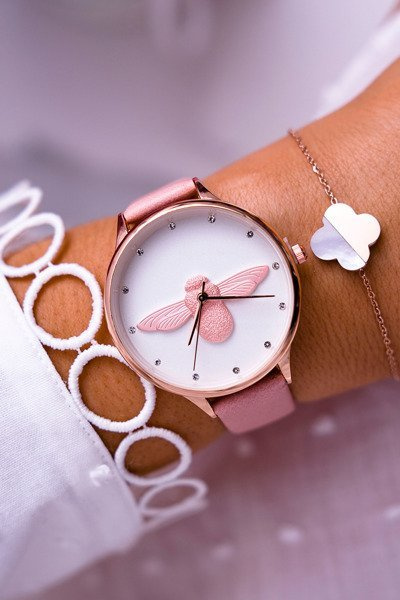 Women's Watch Michael John Pink Ivaria