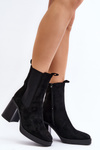 Women's platform and heel ankle boots in beige Stelares