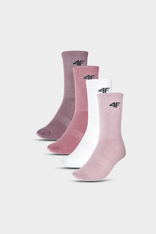 Girls Casual Socks 4-Pack Ankle 4F 4FJWAW24USOCF297-90S