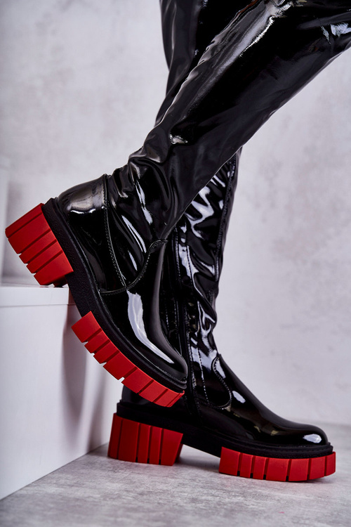 Patent Women's Boots Black Callen