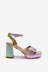 Women's Sandals with Heel D&A CR920 Multicolor