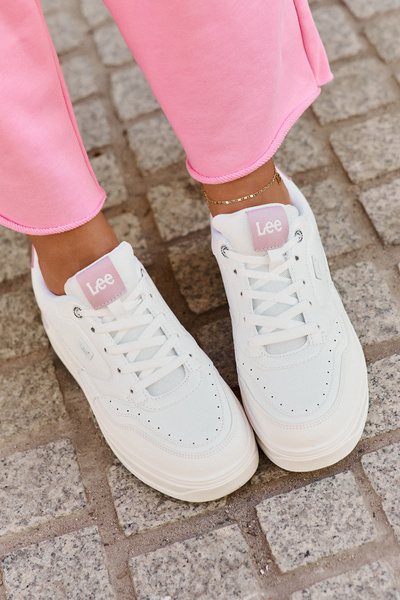 Damskie Sneakersy Na Platformie Białe LEE EMMA WOMEN LOW 50251014.00L