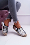 Women's Espadrilles Lu Boo Silver Sequins