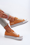Trampki Gruba Podeszwa Damskie Pomarańczowe Lee Cooper LCW-24-31-2216