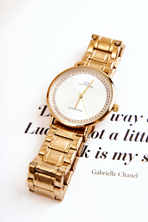 Women's Steel Watch Giorgio & Dario With Cubic Zirconia Gold