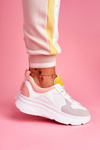 Sporty Women's Shoes Pink White Fresno