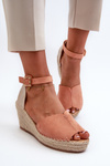 Comfortable Women's Sandals On Wedge Light pink Dellia