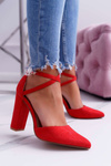 Women's Stiletto pumps Red High Traffic