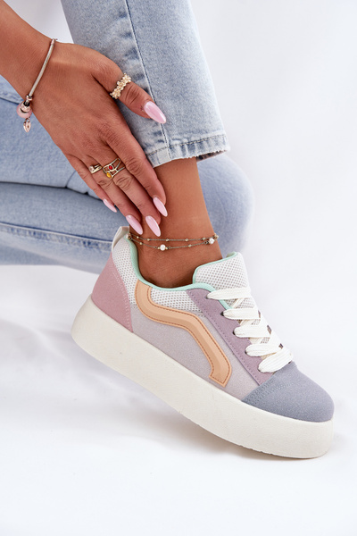 Damskie Sneakersy Na Platformie Multikolor Tellnira