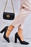 Shiny Pumps On Heel Black Elmira