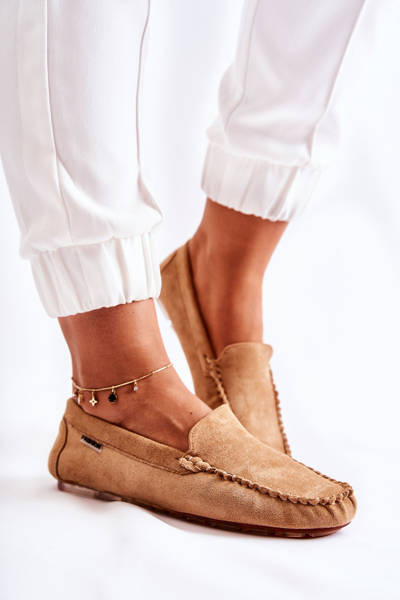 Women's Suede Loafers Dark Beige Millare