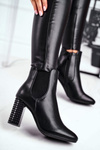 Women’s Boots On High Heel Black In Your Eyes
