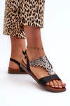 Flat Women's Sandals Sergio Leone SK070H Black