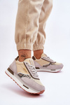 Fashionable Sneakers Memory Foam System Big Star LL274364 Beige