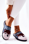 Warming slippers Reindeer Blue Taffy
