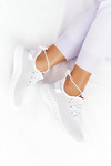 Damskie Sportowe Buty Slip-on Białe Run Away