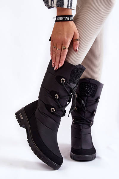 High Warm Snow Boots Progress PROGJ-20-07 Black