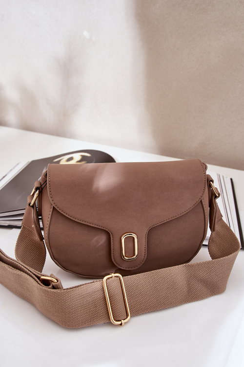 Messenger Bag Made Of Eco Leather Dark Beige Samriddhi