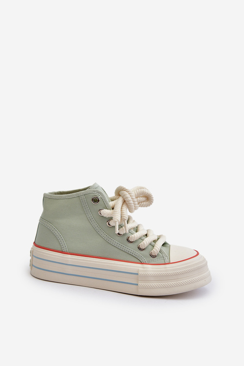 Women's Platform Sneakers Mint Aineri