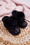 Children's Snow Boots With Fleece Black Minnie Mouse