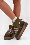 Snow boots on platform D.Franklin DFSH371015 Khaki
