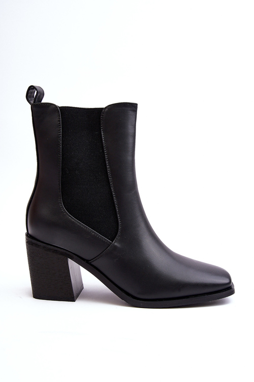 Women's High Heel Ankle Boots Black Creazza