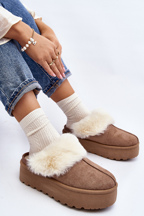 Women's Snow Boots with Thick Sole Khaki Starlyn