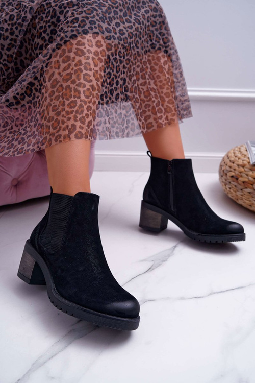 Women's Heeled Boots Sergio Leone Black BR BT702