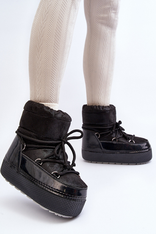 Women's Snow Boots with Black Laces Toolsa