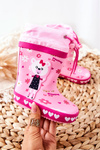 Children's Rubber Galoshes boots Pink Zinstina