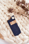 Women's Antibacterial Socks With Shiny Thread Navy
