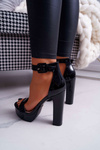 Women's Platform Stiletto Sandals Black Huran