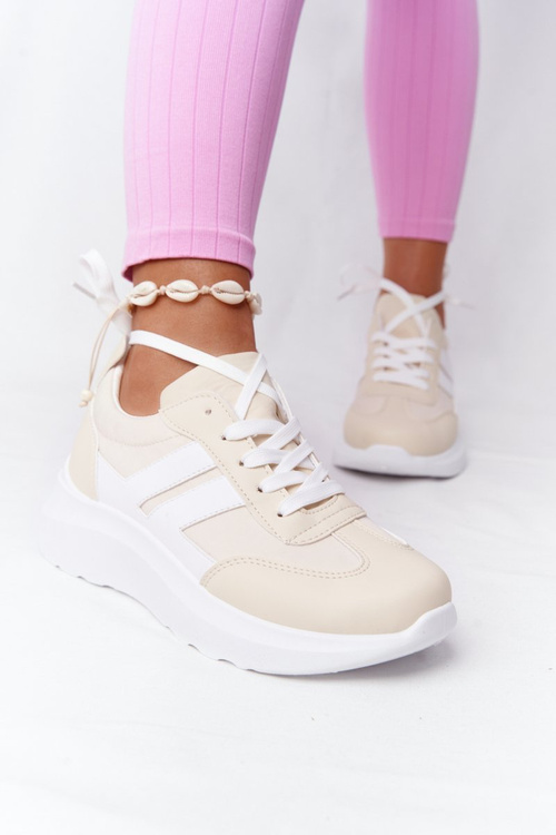 Women’s Sport Shoes Sneakers Beige Holiday