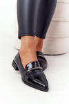 Eleganckie Mokasyny S.Barski Premium Lakierowane Czarne