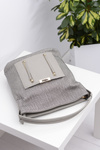 Women's Large Grey Silver Nobo Handbag