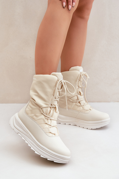 Damskie Śniegowce INUA Z Ociepliną Primaloft 4F 4FRAW24FSBSF012 Beżowe