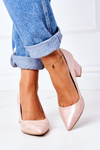 Satin Pumps Lewski Shoes 2801 Pink
