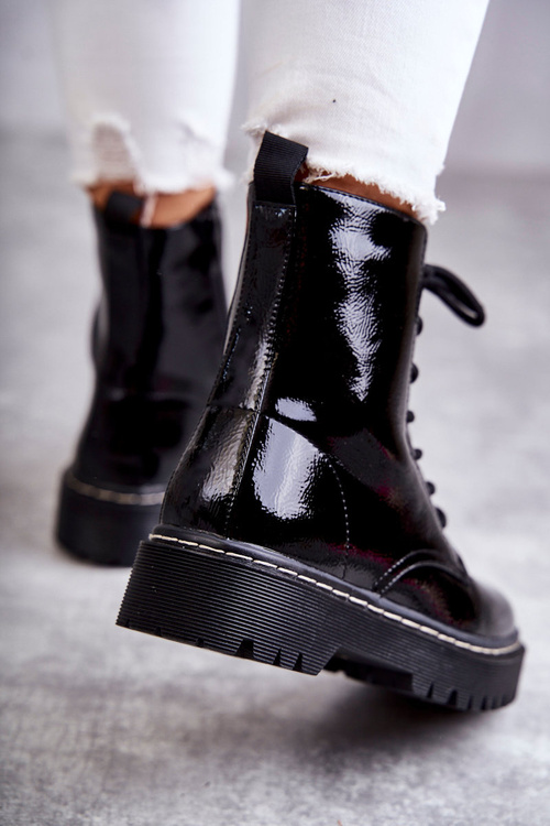 Women's Flat Boots Black Kognito