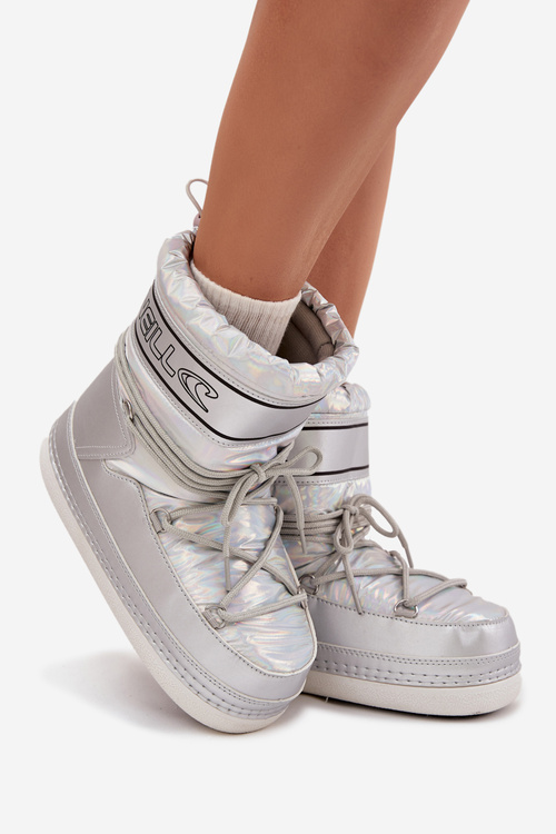 Women's Snow Boots With Laces O'NEILL LISA WOMEN HIGH 90253012.99S Silver