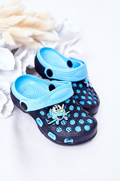 Children's Foam Slippers Crocs Navy Blue Jupiter