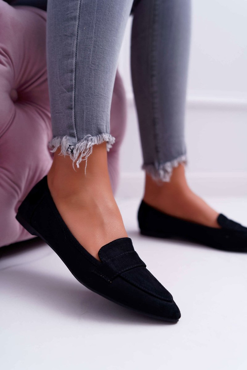 Women's Ballerina Suede Lords Black Gretar