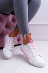 Women's Sneakers White Pink Nigrid Strap