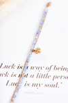 Women's Bracelet With Beads Blue-Gold